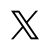 twitter new 2023 X logo on white background vector